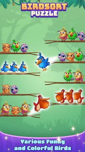 Download Bird Sort: Color Puzzle Master Terbaru – Game Asah Otak - Screenshot 11